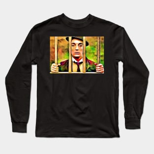 THE GOAT 1921 Buster Keaton Silent Movie Still Art Long Sleeve T-Shirt